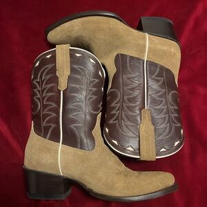 Tecovas Custom Leather and Suede Boots